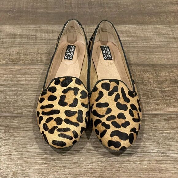 Adam Tucker Me Too Animal Print Fur Leopard Loafers Slip on Shoe Sz 8 Womens New - Picture 7 of 12